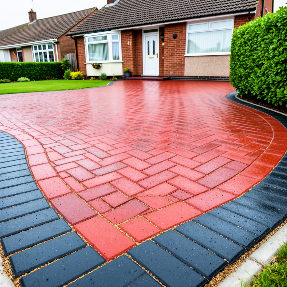 Block paving driveway